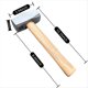 thumbnail image 2 of Martillo de 3 Libras con de Madera - Minimartillo Resistente de Acero Al Carbono para Albañilería, Carpintería y Reparaciones del Hogar, 2 of 5