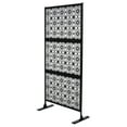 thumbnail image 4 of Hemousy 3Pcs 77.5"x36.4" Standalone Decorative Garden Privacy Screen Rust-Proof for Balcony Terrace, 4 of 9
