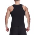 thumbnail image 5 of BXINGOHAI Compression Shirt Men Slimming Undershirt Body Shaper Vest, Compression Tank Top, Shapewear Tummy Control Sale Black,M, 5 of 6