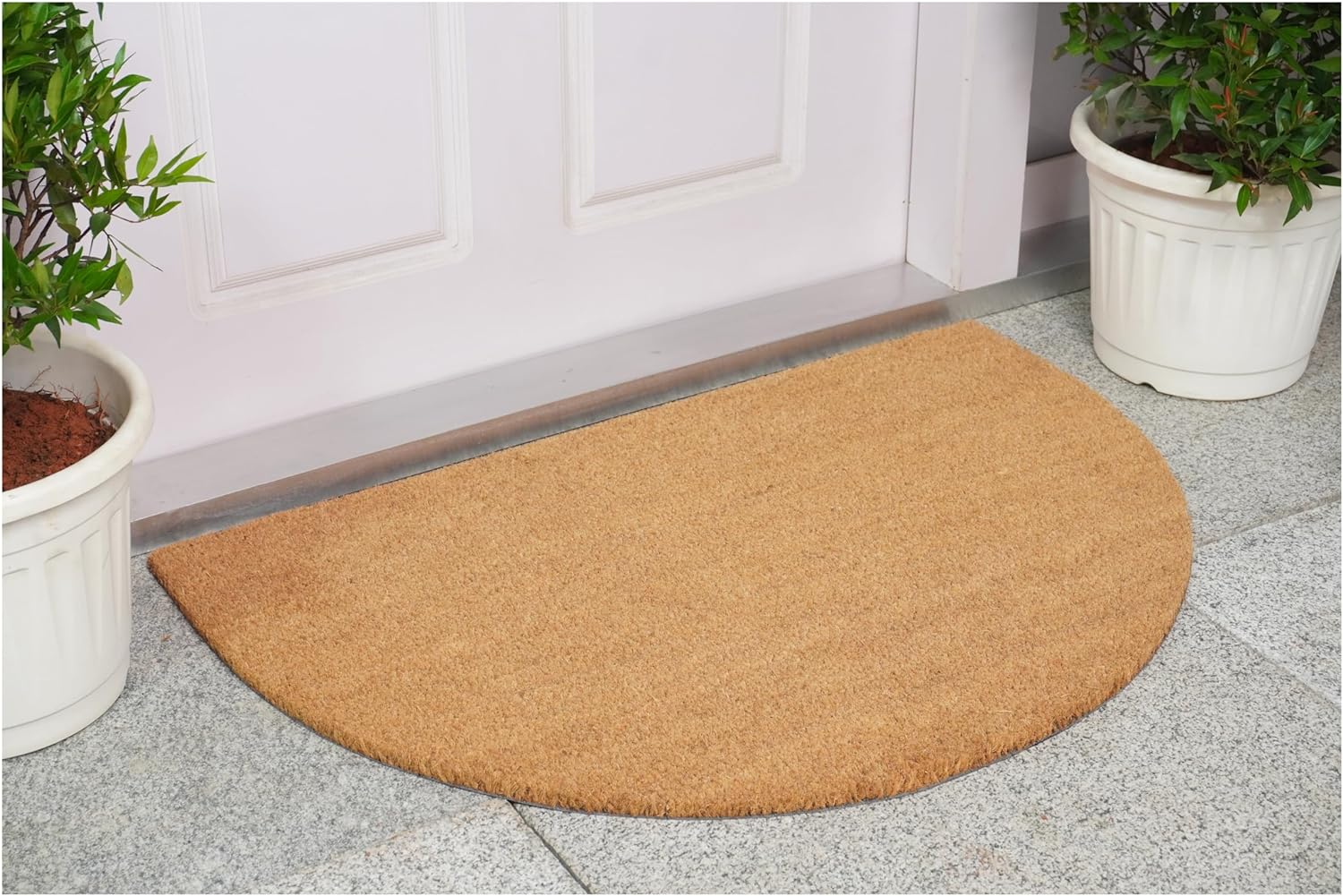Calloway Mills 153552436HC Half Circle Natural Coir Doormat