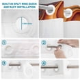 thumbnail image 4 of No Hook Shower Curtain, Brown Orange Black Shower Curtains for Bathroom with See Through Top Window, Modern Tie-dyeing Ombre Abstract Art Waterproof & Washable Bath Curtain Extra Long 72"x84", 4 of 9