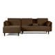 thumbnail image 2 of Sala Modular Makora Sofá Cama Reversible Velvet Chocolate Beehive Memory Foam Modelo Annara, 2 of 9