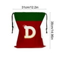 thumbnail image 3 of Christmas 26 Letter Gift Bag, Holiday Storage Drawstring Bag, Reusable Christmas Candy and Small Gift Organizer, Festive Tote for Holiday Decor, 3 of 6