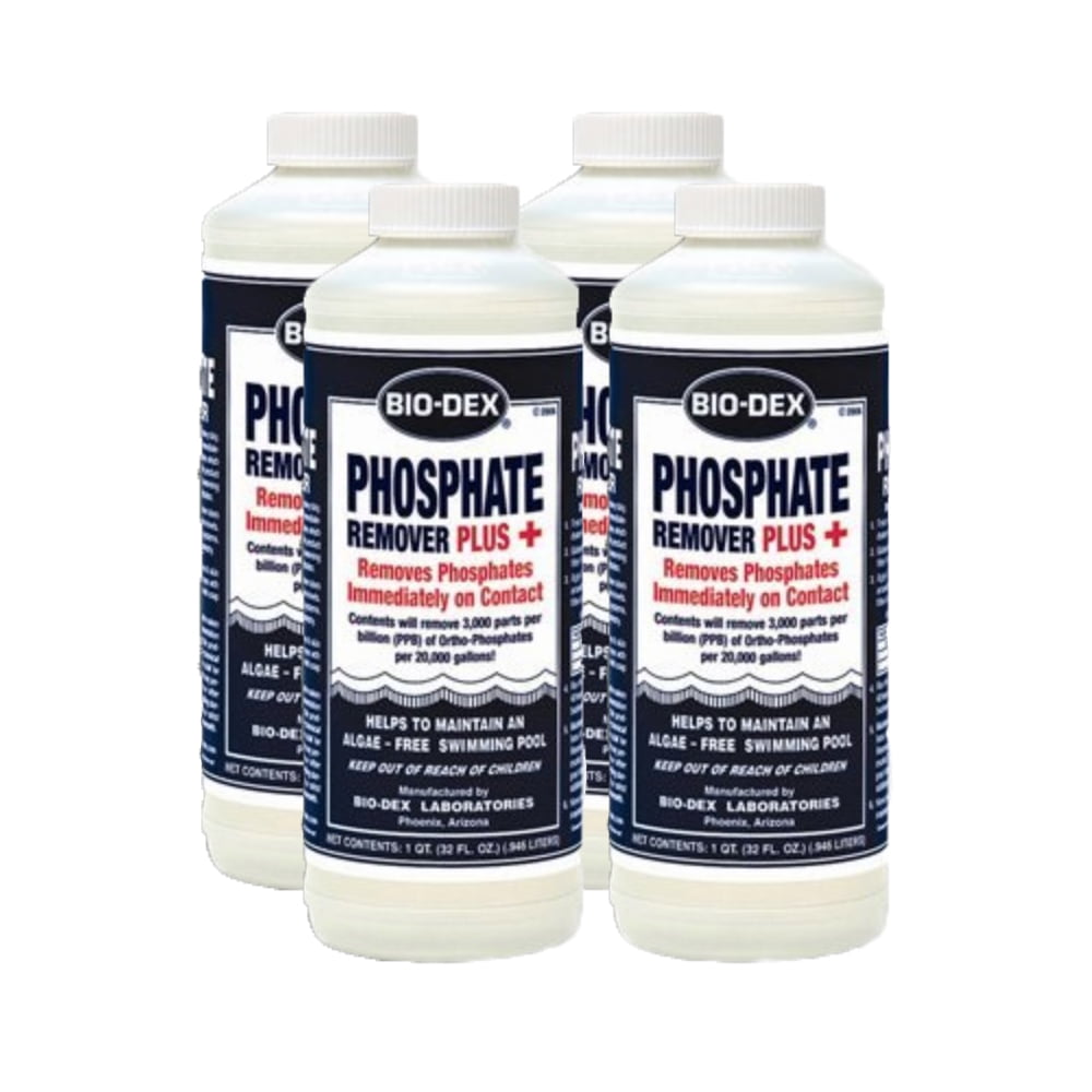 4 Pack BioDex Phosphate Remover MAX 1qt