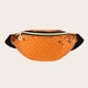 thumbnail image 4 of Bolsa Bolso de pecho de cuero brillante para mujer, bandolera de hombro tipo Fanny informal (naranja) Tmvgtek Para estrenar, 4 of 5