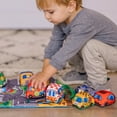 thumbnail image 6 of Melissa & Doug Take-Along Town Play Mat (19.25 x 14.25 inches) With 9 Soft Vehicles, 6 of 10