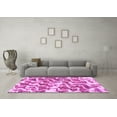 thumbnail image 3 of Ahgly Company Indoor Square Abstract Pink Modern Area Rugs, 3' Square, 3 of 4