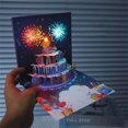 thumbnail image 5 of GQDIN Fireworks Birthday Cards, 3D Pop Up Blowable Cake Greeting Cards with Lights Music, Happy Birthday Gifts for Women Men Kids Mom Dad Grandma, 5 of 6