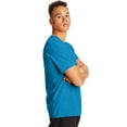 thumbnail image 2 of Hanes X-Temp Unisex Short Sleeve Crewneck T-Shirt, 2-Pack Neon Blue Heather S, 2 of 3