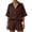 short sets 18#Coffee, variant on WAYUTE Short Sets Women 2 Piece Outfits Trendy Lapel Solid Color Blend Shirt and Shorts with Pockets Comfortable Soft Summer Casual Wear