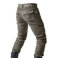 thumbnail image 2 of Track Pants Men Motorcycle Protective Durable Pants Lightweight Breathable Outdoor Hiking Cargo Pants, L, 2 of 5