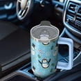 thumbnail image 5 of 30oz Classic Red and Green Plaid Christmas Tumbler with Handle, Holiday Coffee Mug Stainless Steel, Winter Festive Cup, Xmas Gifts for Women Men, 5 of 5