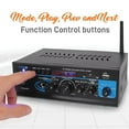 thumbnail image 5 of Pyle PTA2 2 x 40W Home Stereo Mini Bluetooth Power Amplifier with Remote Control, 5 of 10