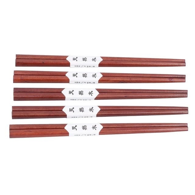 Palillos, 5 pares de palillos de madera reutilizables Palillos de madera reutilizables Palillos de madera impulsados por el rendimiento