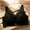 22-Black, variant on REORIAFEE Bras for Older Women with Sagging Breasts Wireless Gathered Lingerie Bras V Neck Comfy Corset Bra Adjustable Straps Lightly Lined Classic Seamless Brassiere Anti-Sagging Bra