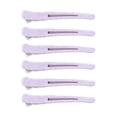 thumbnail image 1 of 6 pinzas de pico de pato para peluquería, accesorios antideslizantes para cortar el cabello. Violeta, 1 of 9