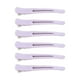 thumbnail image 1 of 6 piezas de pinzas de pico de pato antideslizantes, sin rastro, accesorios de peinado para cortar el cabello, duraderos Violeta, 1 of 9
