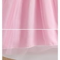 thumbnail image 6 of Girls Long Sleeve Tulle Dress with Ruffle Sleeves, Princess Party Dress for Kids Kids, Pink Casual Dress 2T-10,Size 7-8 T, 6 of 9