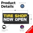 thumbnail image 2 of Tire Shop Now Open Vinyl Decal 2 Pack of 12 Inch x 5 Inch Weatherproof Heavy-Duty Adhesive Backing | Grand Opening, Reliable Services, Clear Messaging | Made in USA, 2 of 6