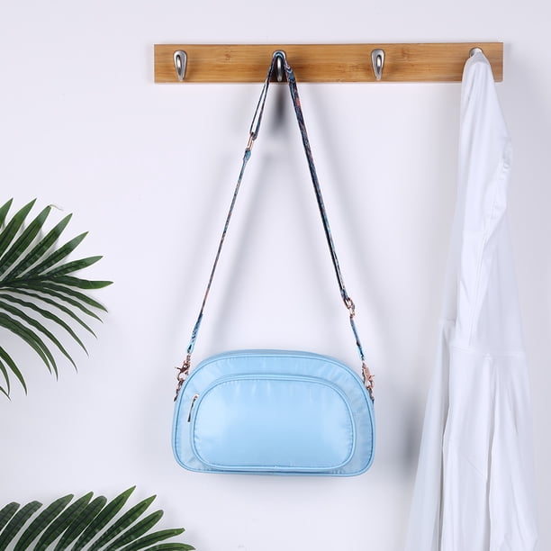 Bolso de hombro para mujer, bolsos pequeños de compras informales a la moda (correa de guitarra azul)