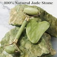 thumbnail image 3 of BAIMEI Jade Roller & Gua Sha Set Face Roller and Gua Sha Facial Tools for Skin Care Routine and Puffiness - Green, 3 of 3