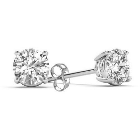 1 Carat T.W. Diamond 14kt White Gold Classic Stud Earrings