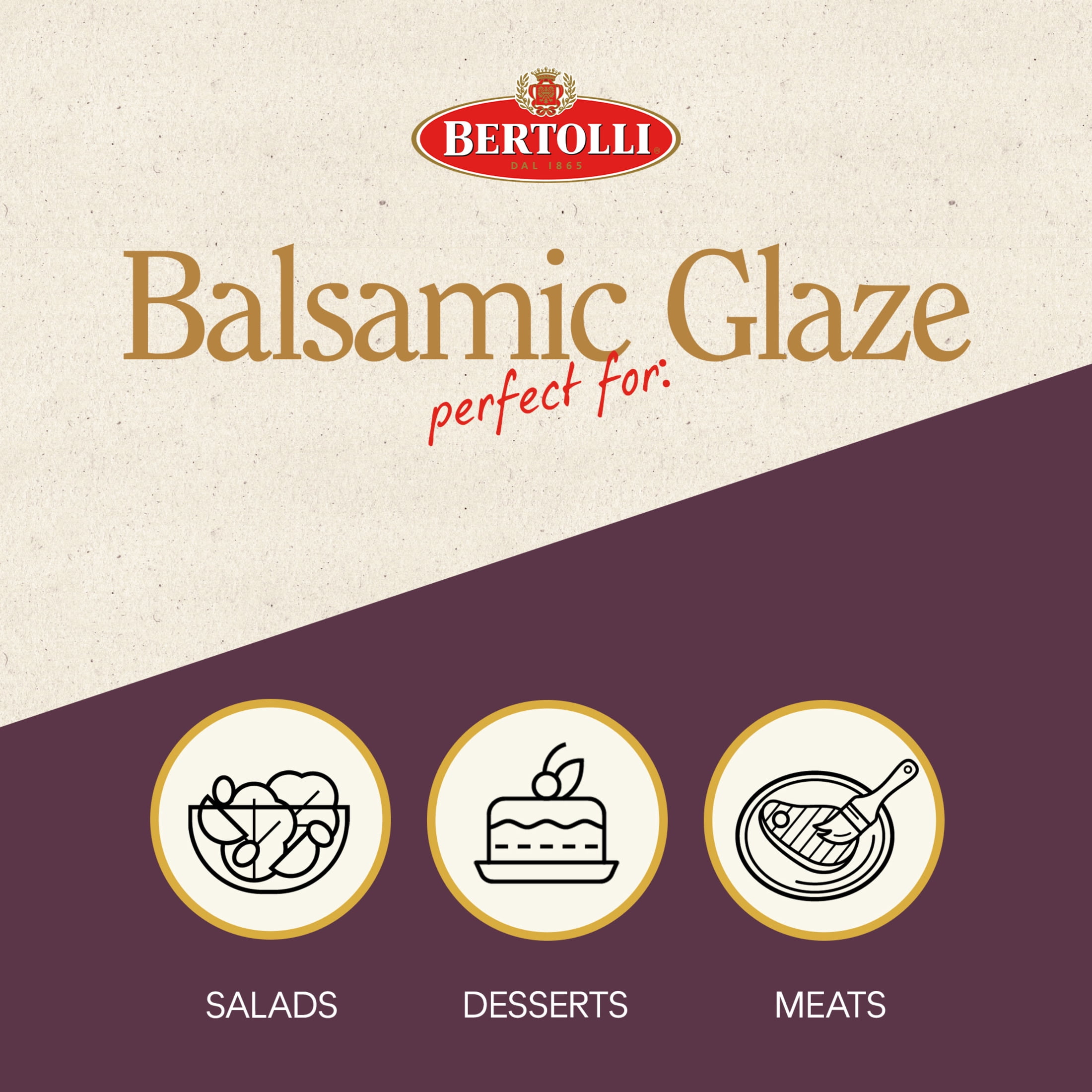 Bertolli Balsamic Glaze Vinegar, 6.8 oz