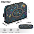 thumbnail image 3 of Pencil Bag with Magnetic Foldable Base Large Capacity Stand-Up Pencil Case Durable Nylon Pen Pouch Colorful Dreamcatcher and Arrows, 3 of 7
