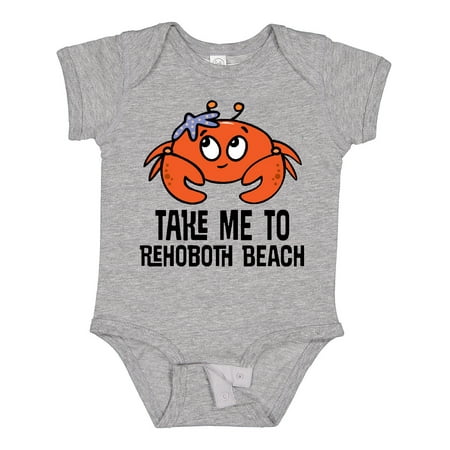 

Inktastic Rehoboth Beach Delaware Cute Crab Gift Baby Boy or Baby Girl Bodysuit