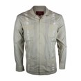 thumbnail image 4 of NEW GUAYABERA MEN MEXICAN CUBAN BARTENDER WEDDING LONG SLEEVE CASUAL DRESS SHIRT (M, Red), 4 of 36