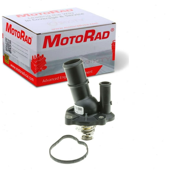 MotoRad Coolant Thermostat Housing Assembly compatible with Ford Edge 2012-2014