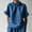 Navy Blue, variant on Women's Casual Ruffle Neck Short Sleeve Top – Loose Fit Summer Loungewear Solid Color Blouse for Spring & Summer White,XXXL