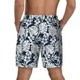 thumbnail image 4 of Daiia Hawaiian Style Mens Swim Trunks Swim Shorts Quick Dry Swim Shorts with Mesh Lining Pockets-3X-Large, 4 of 9