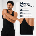 thumbnail image 6 of Cottmark Men’s A-Shirt Tank Top, Black, Size M, 3-Pack, 6 of 9