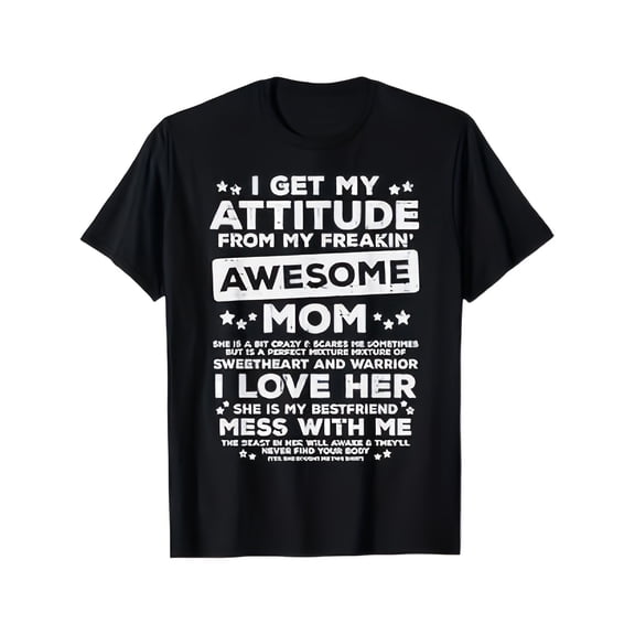 MOTHER AND SON MOTHER AND SON3 t shirt Mens Motivational Tee Tees
