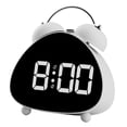 thumbnail image 4 of Reloj Despertador Digital con Doble Campana Electrónica Luz Nocturna Cálida Gran Pantalla LED Cuerpo de Material PP Resistente Adecuado para Salas de Blanco, 4 of 9