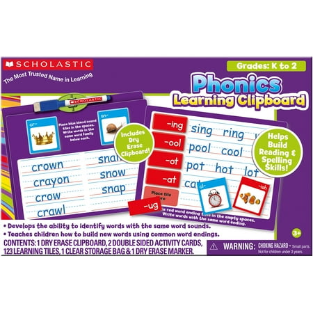 Scholastic D/e Word Families Clipboard