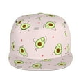 thumbnail image 2 of Balery Baseball Cap Flat Bill Hats for Men Adjustable Size for Running Workouts and Outdoor Activities All Seasons Dad Hat(Avocado Doing Sport Yoga ), 2 of 9