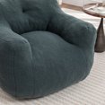 thumbnail image 3 of Hemvt Giant Bean Bag Chair with Armrests, High-Density Foam Lazy Sofa for Adults, Plush Teddy Fabric Comfy Reading Couch for Living Room & Bedroom, 3 of 8