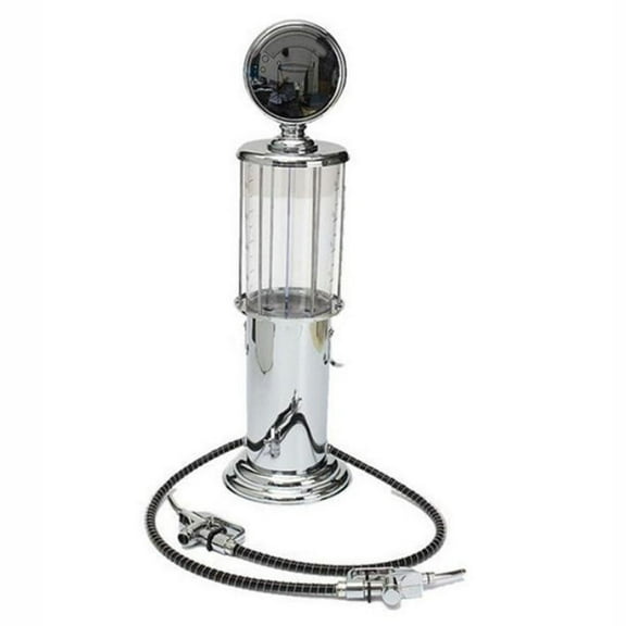 Liquor Beer Pump Dispenser, Dual Head Bar & Family Beverage Machine, Holds 2 Drinks (450ml Each), Food-Grade Plastic with Chrome Finish, Fun for Parties, Home Use