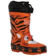 thumbnail image 1 of Regatta - Botas de Agua Mudplay  , Cordón Diseño Estampados de Tigre para Niños/Niñas (Naranja Fuego), 1 of 6