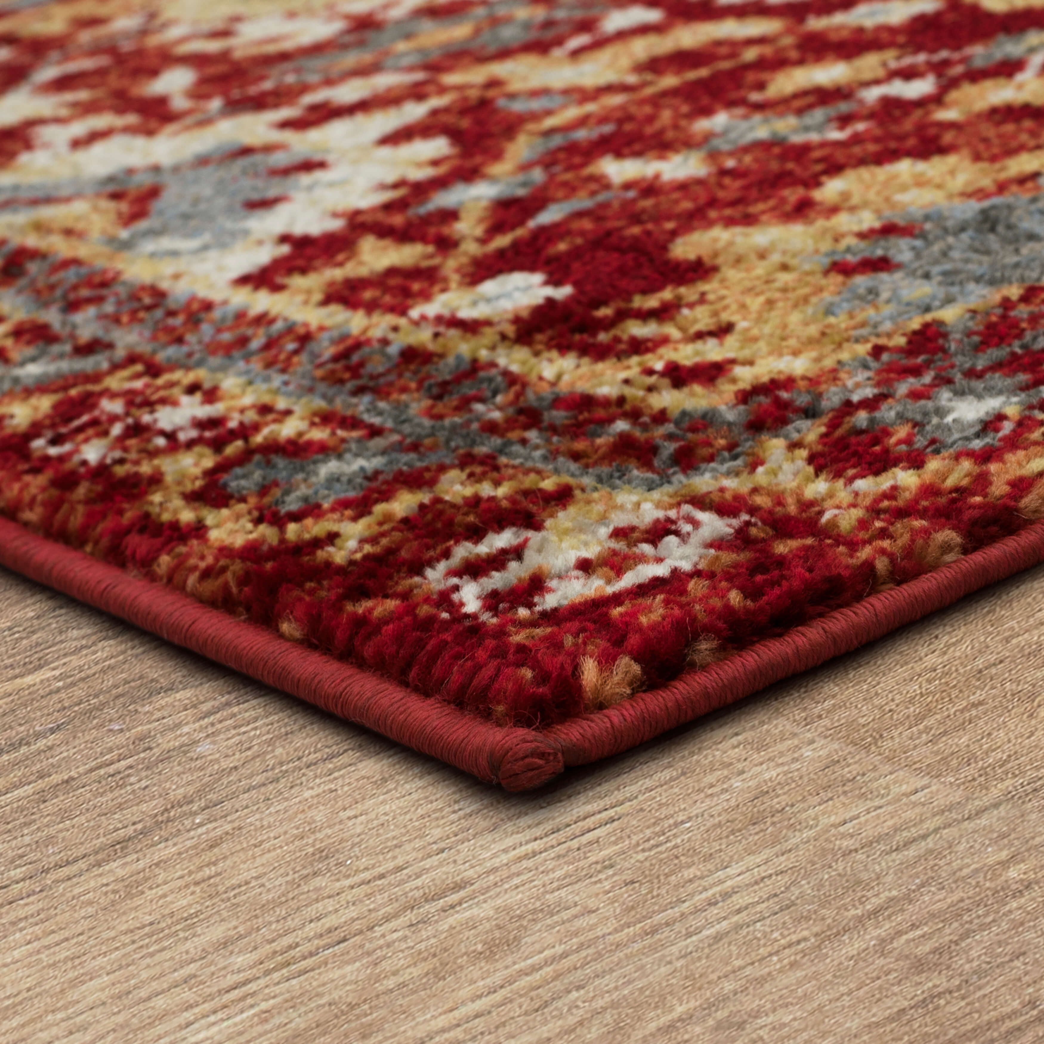Mohawk Home Foster Indoor Ornamental Area Rug, Red, 5' 3" x 8'