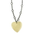thumbnail image 1 of Mi Amore Long, Rhodium Necklace With Heart Shaped Pendant TMN631, 1 of 3