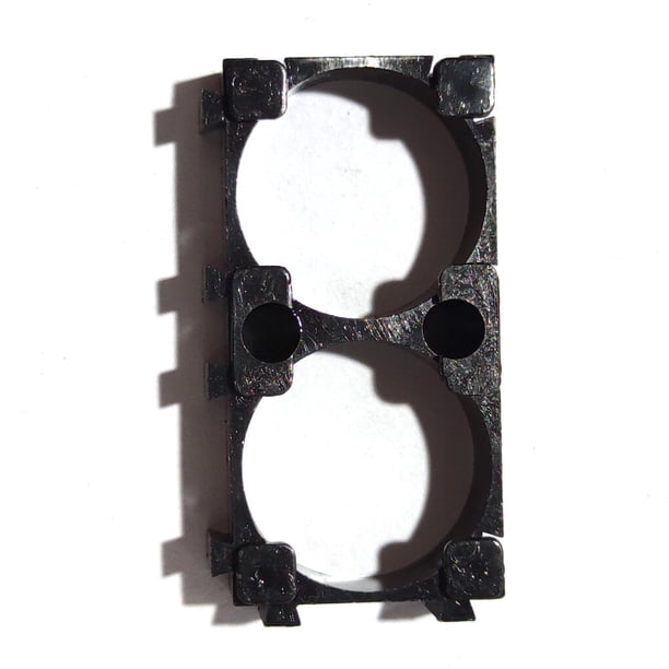Sidaley Soporte de recargable Células de de iones de litio Marco combinado Soporte de soporte de plástico ABS Baterías de general 18650mAh 2 enlaces