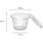 Small Plastic Cups With Lids - 25 Pack