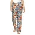 thumbnail image 2 of Picia Set Of Travel Vintage Womens Soft Woven Cotton Elastic Waistband Sleep Pajama Pant Lounge Sleep Pant With Pockets And Drawstring-XX-Large, 2 of 9