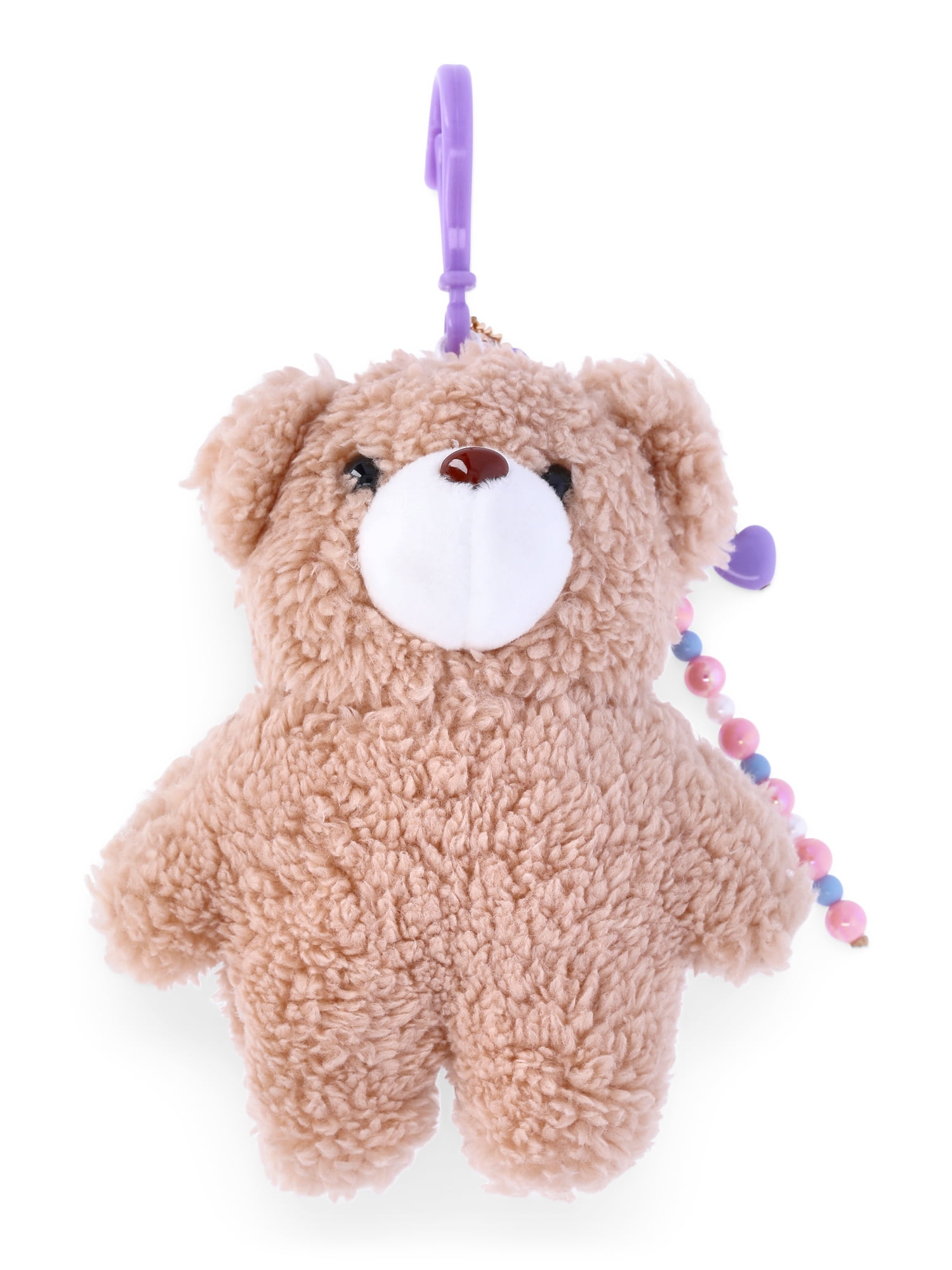 Wonder Nation Bear Plush Keychain, Tan - Walmart.com