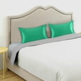 thumbnail image 5 of GZHJMY Solid Color Satin Pillowcase, Soft Breathable Silk Pillow Case with Envelope Closure for Hair and Skin, Queen Size 30 x 20 Inch Home Decor, 5 of 7
