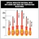 thumbnail image 5 of Juego de destornilladores HORUSDY para electricistas aislados, 6 piezas, 1000 V, 5 of 9
