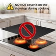 thumbnail image 4 of VELASTRUM 28x20 Inch Stove Top Cover for Electric Stove, Glass Cooktop Protector, Dish Drying Mat, Black - Thickened, 4 of 9